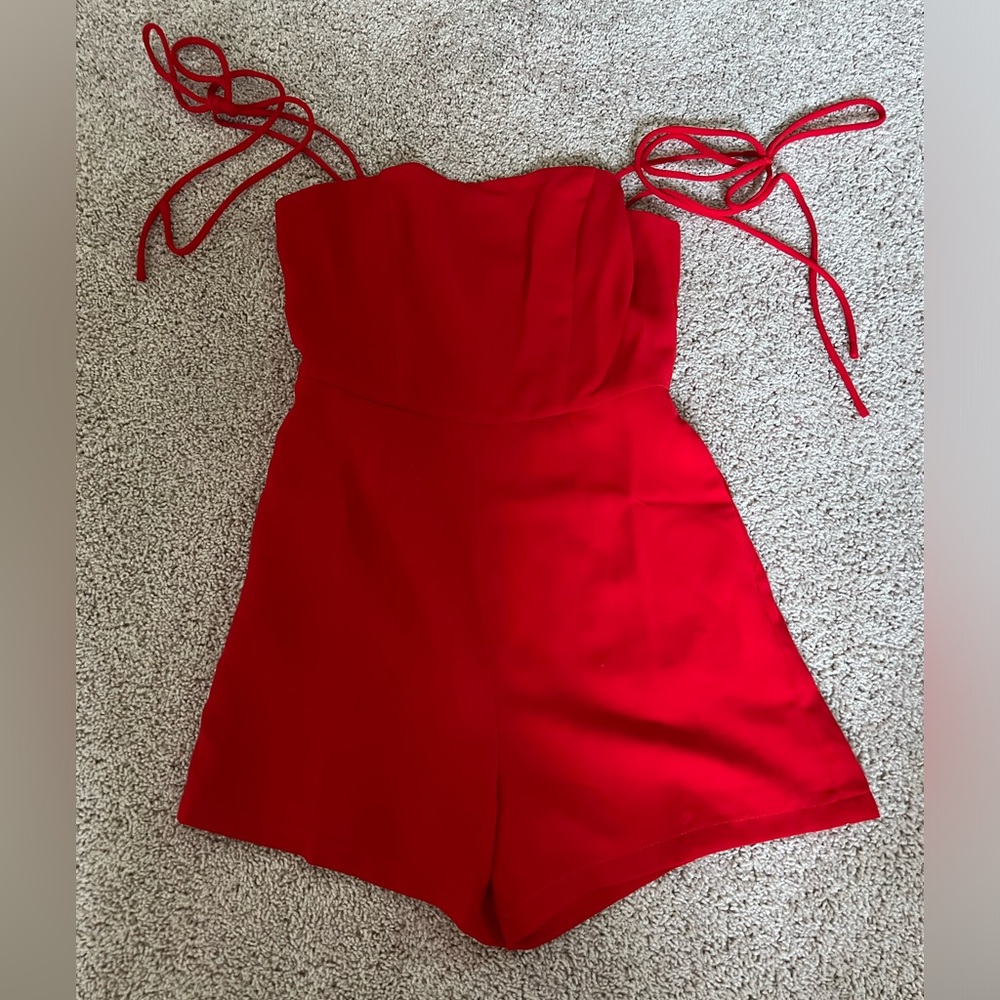 Oh Polly Red Romper